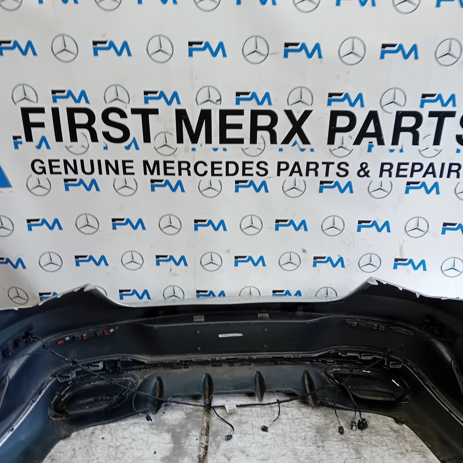 MERCEDES BENZ CLA C118 REAR BUMPER SILVER 2019 ON A1188859501 COMPLETE FMX120