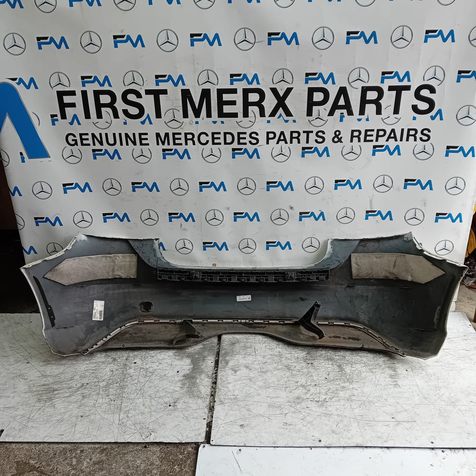 MERCEDES BENZ  A-CLASS W176 REAR BUMPER 2012-18 A1768850125 WHITE COMPLETE FMX25