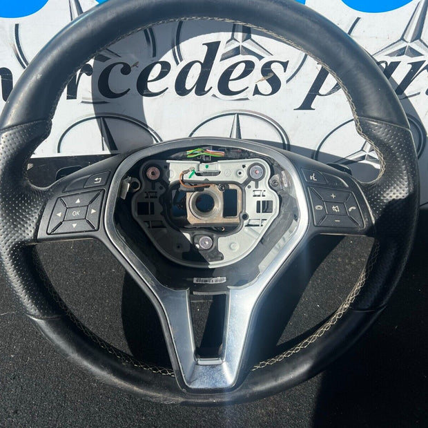 MERCEDES A CLASS W176 LEATHER MULTIFUNCTION STEERING WHEEL A2184602018