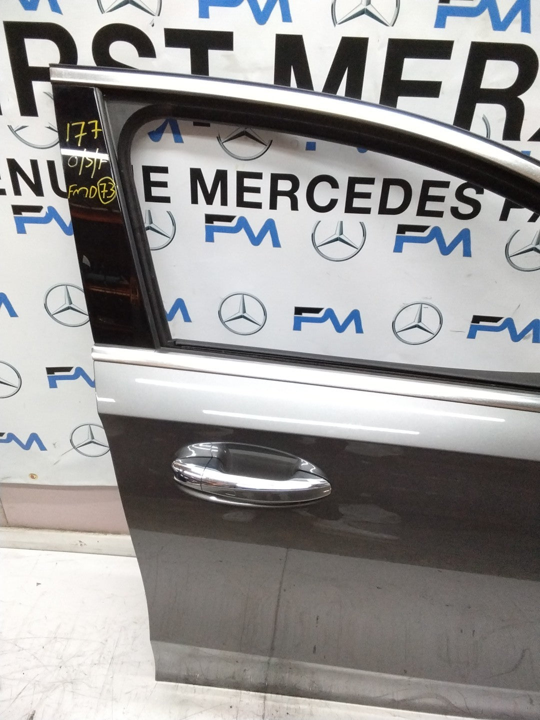 MERCEDES BENZ A-CLASS W177 DRIVER SIDE FRONT DOOR O/S/F COMPLETE GREY FMD73