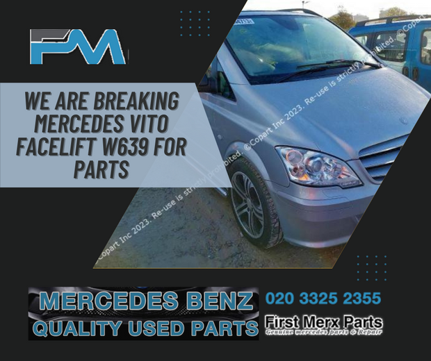 MERCEDES BENZ VITO W639 -  BREAKING/DOORS ( N.S.F , O.S.F , N.S.R & O.S.R )