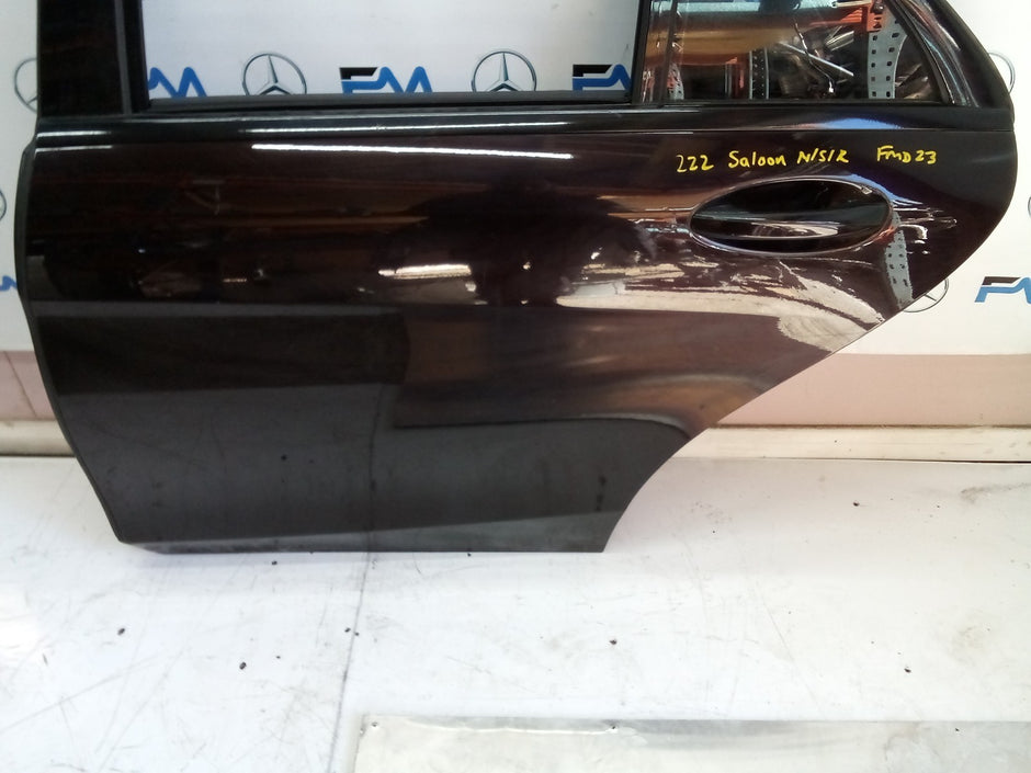 MERCEDES S CLASS W222 SALOON PASSENGER REAR DOOR (NEAR SIDE REAR) BLACK FMD23