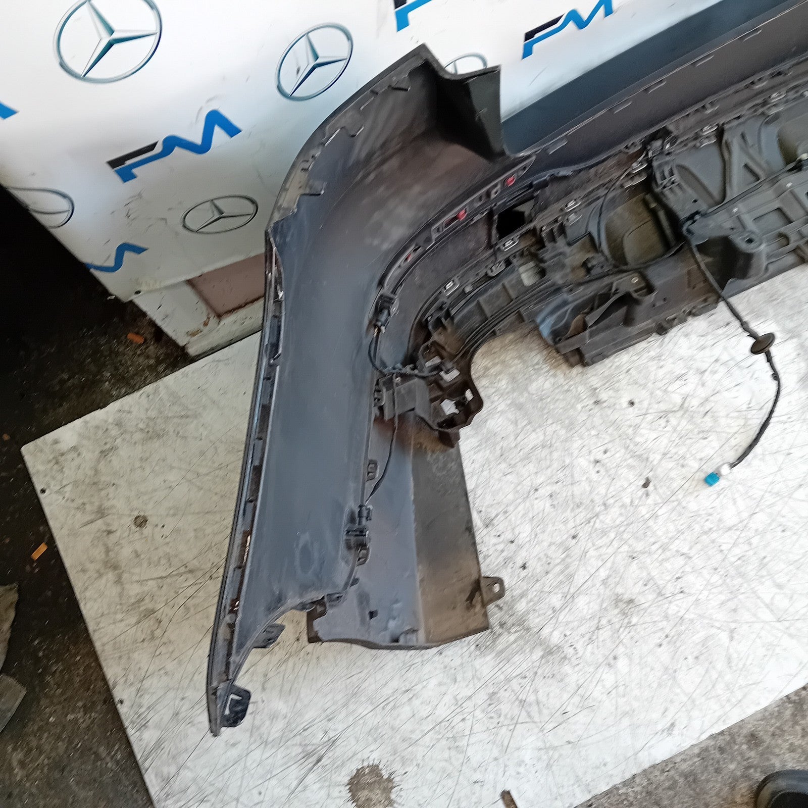 MERCEDES BENZ GLC W253 REAR BUMPER A2538850200 2016 BLACK COMPLETE FMX156