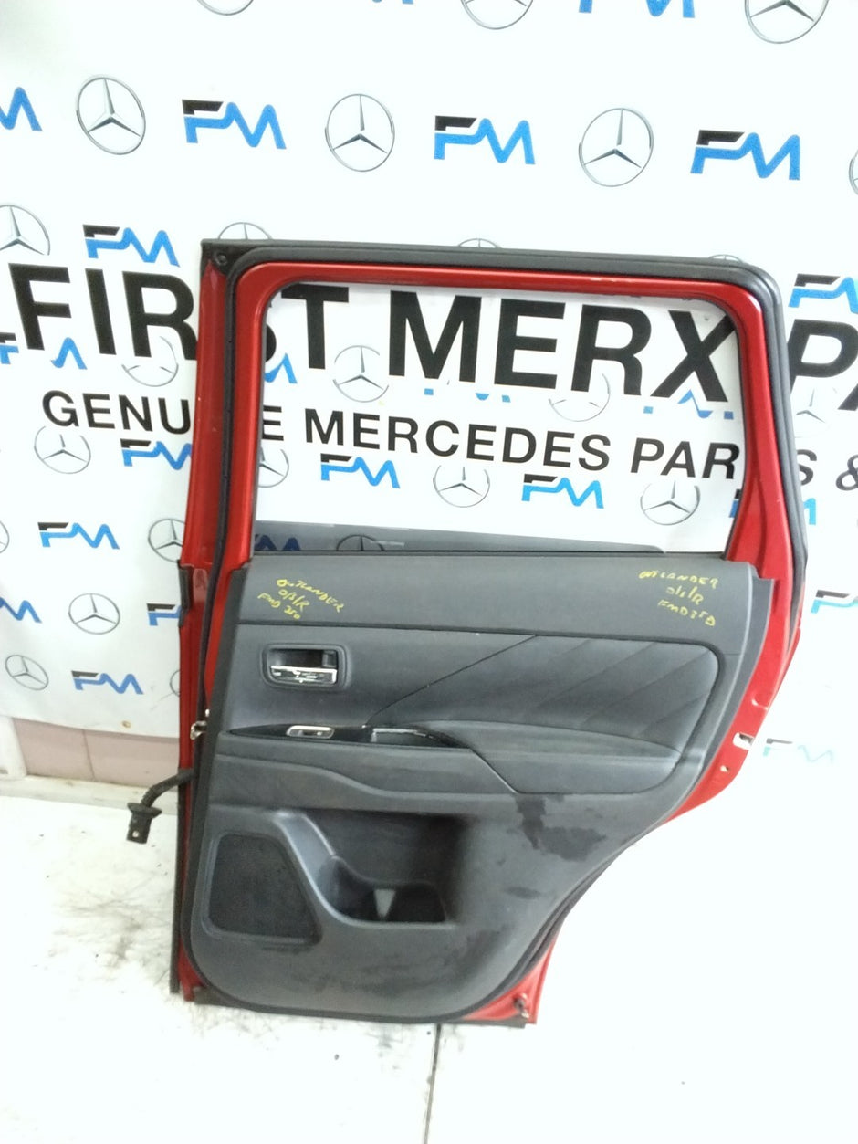 MITSUBISHI OUTLANDER MK3 DRIVER SIDE REAR DOOR OSR 2013 RED COMPLETE FMD350