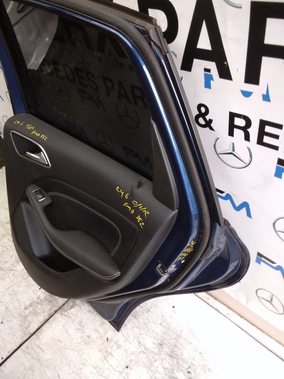 MERCEDES B-CLASS W246 DRIVER REAR DOOR OSR BLUE 2012-19 COMPLETE FMD352