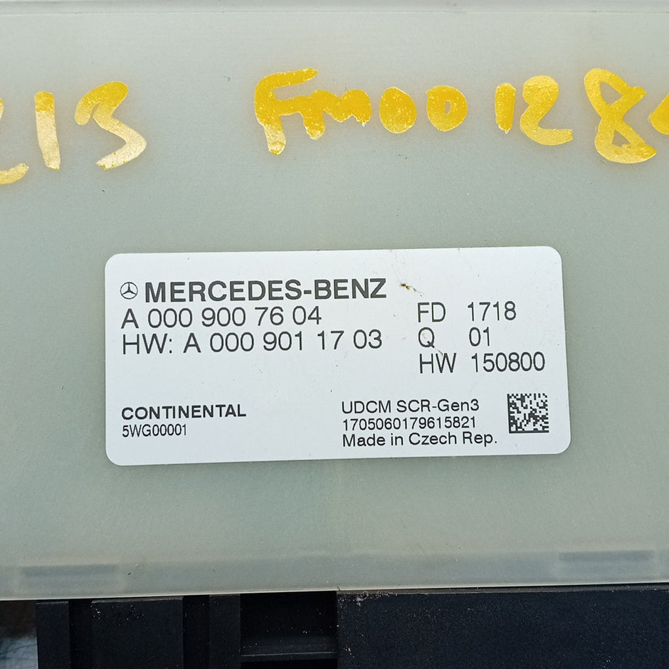 MERCEDES E-CLASS W213 ADBLUE SCR CONTROL UNIT EGR ECU A0009007604 FM001284