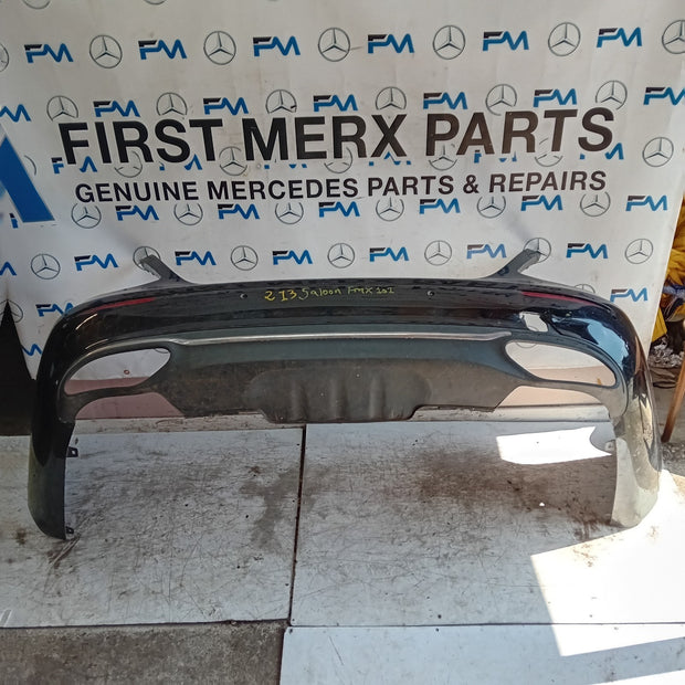 MERCEDES E-CLASS W213 SALOON REAR BUMPER 2016 A2138850025 BLACK COMPLETE FMX101