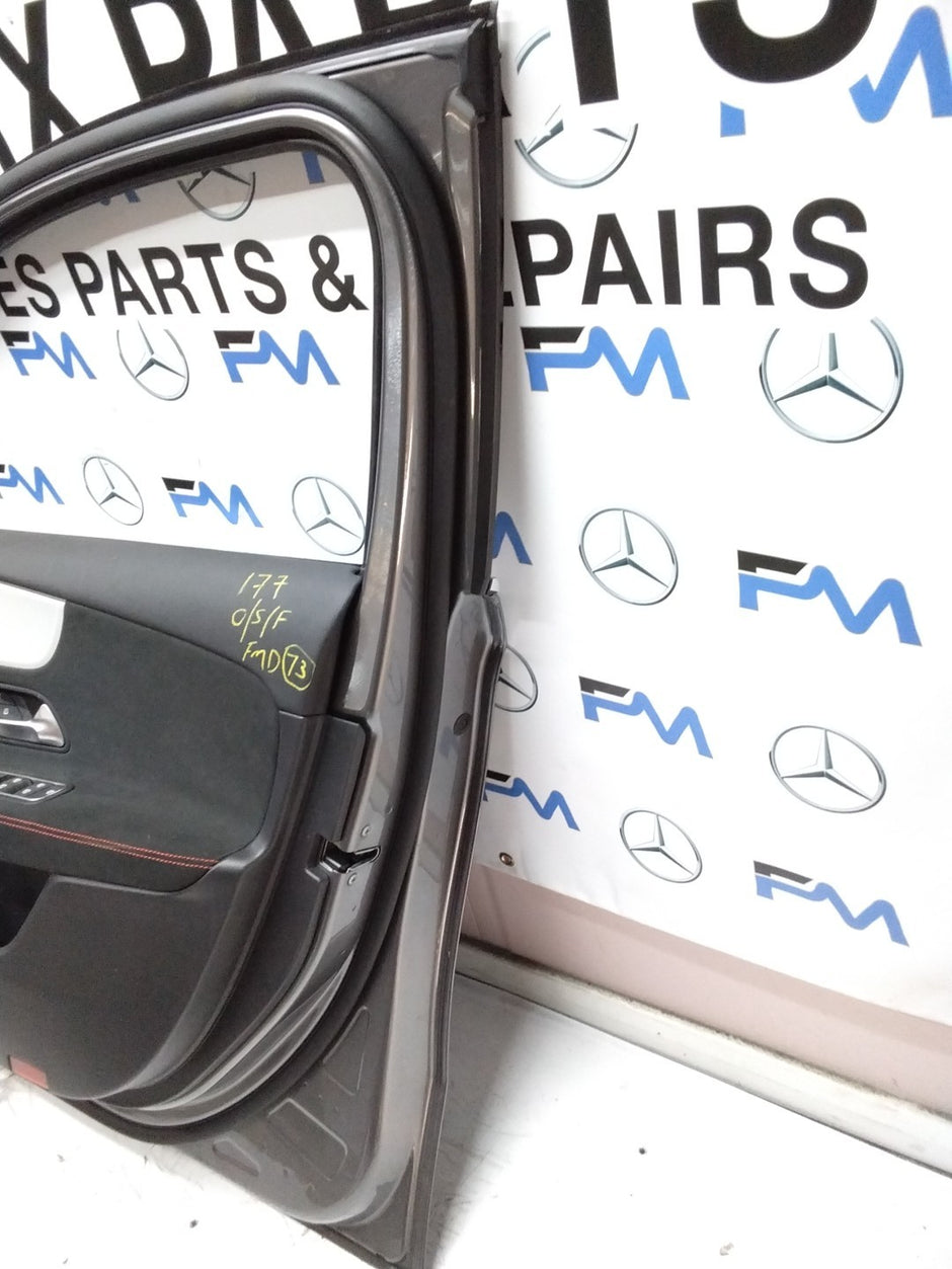 MERCEDES BENZ A-CLASS W177 DRIVER SIDE FRONT DOOR O/S/F COMPLETE GREY FMD73