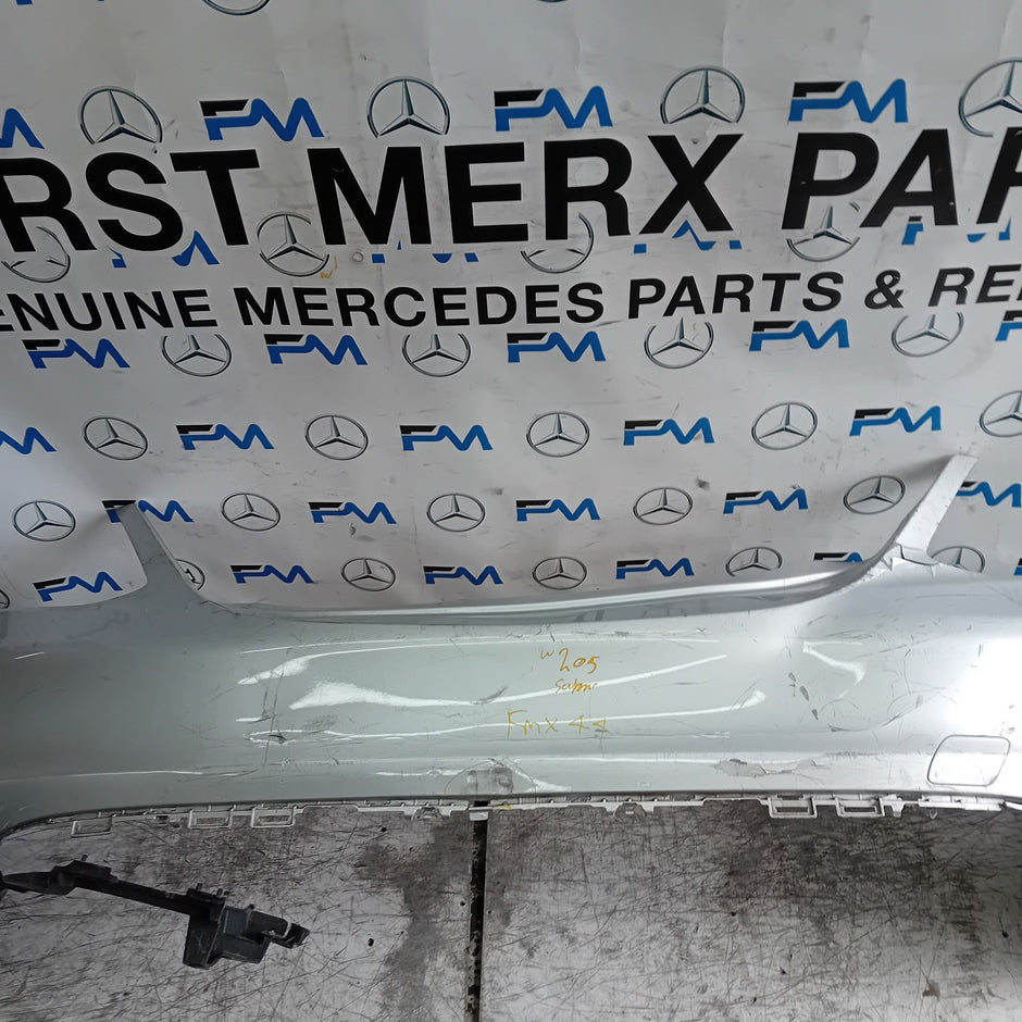 MERCEDES C-CLASS W205 SLN REAR BUMPER 2014 SILVER A2058850138 FMX44