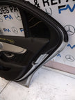 MERCEDES BENZ  C-CLASS W205 DRIVER SIDE REAR DOOR O/S/R COMPLETE SILVER FMD100