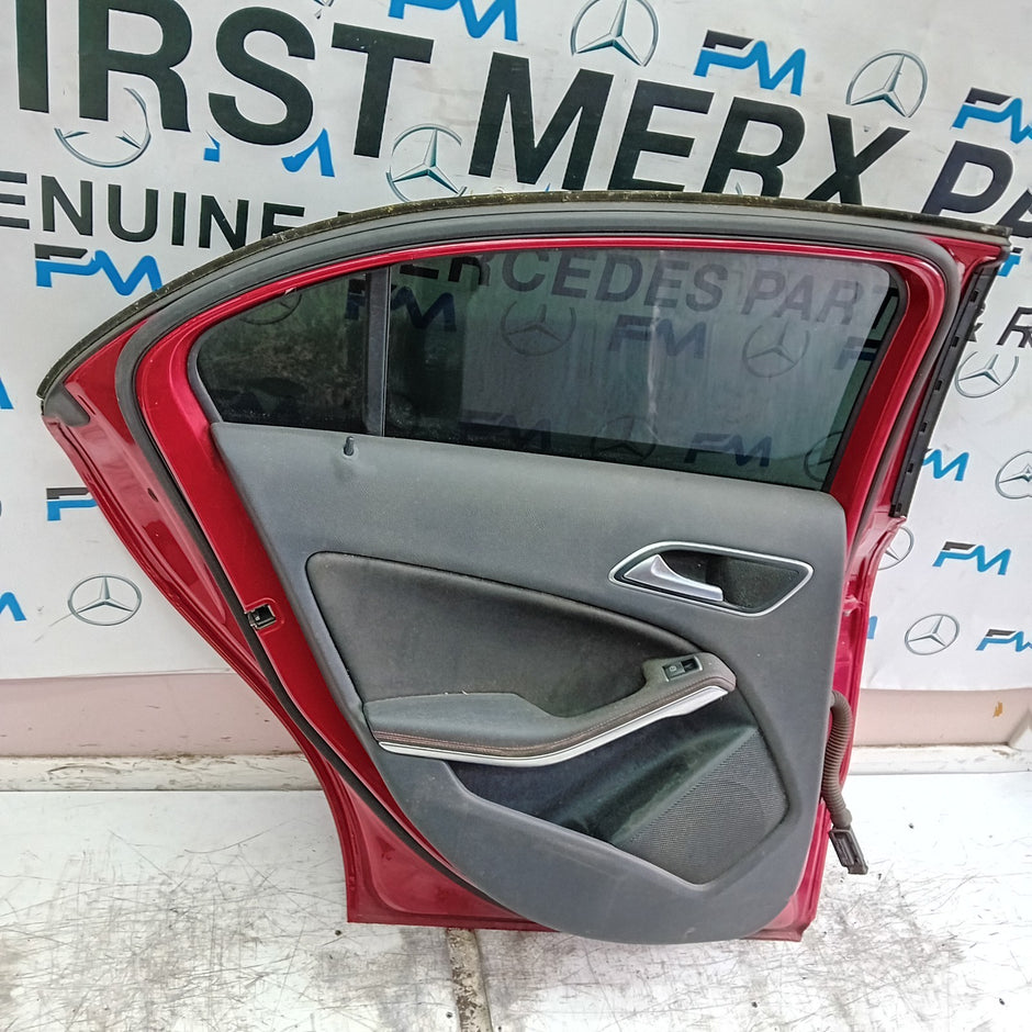 MERCEDES A-CLASS W176 PASSENGER REAR DOOR NSR RED COMPLETE 2012-18 FMD413