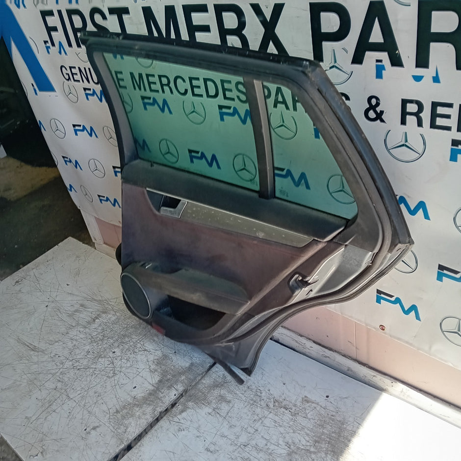 MERCEDES C-CLASS S204 EST DRIVER REAR DOOR OSR GREY 2008-14 FMD457