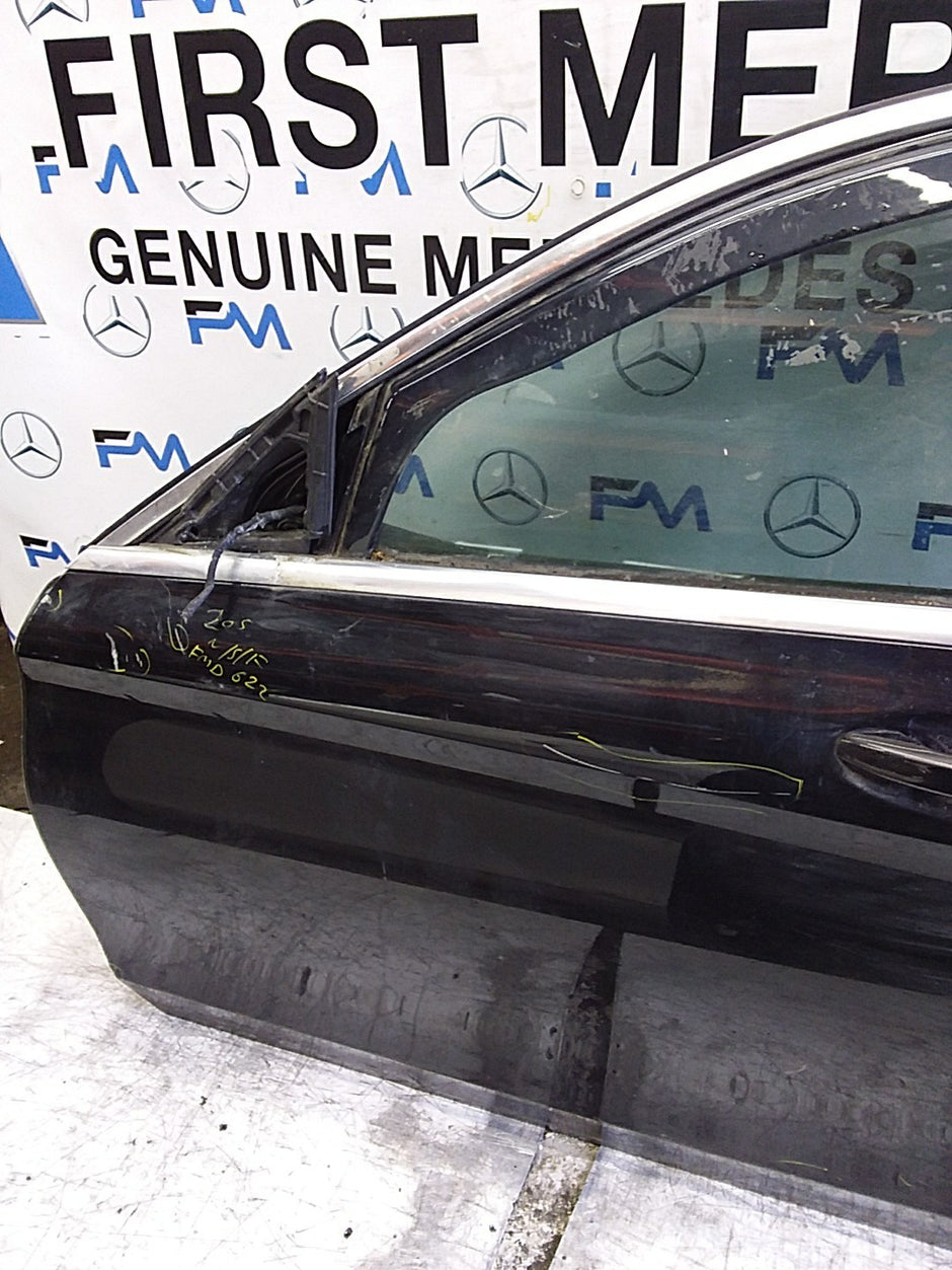 MERCEDES C-CLASS W205 SLN PASSENGER FRONT DOOR NSF BLACK 2014-21 COMPLETE FMD622