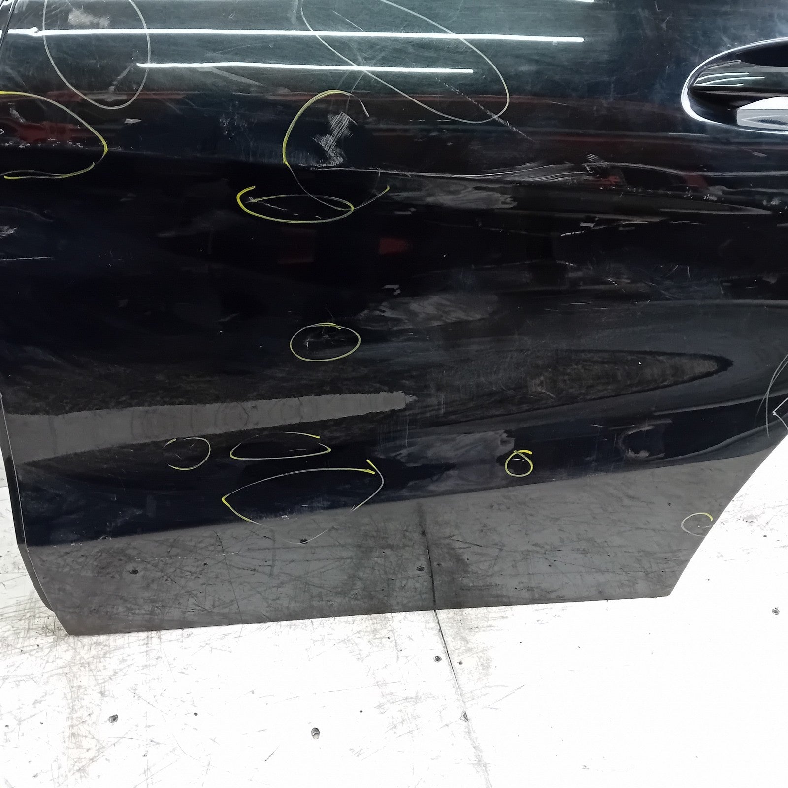 MERCEDES BENZ CLA W117 PASSENGER REAR DOOR NSR 2013-19 BLACK COMPLETE FMD272