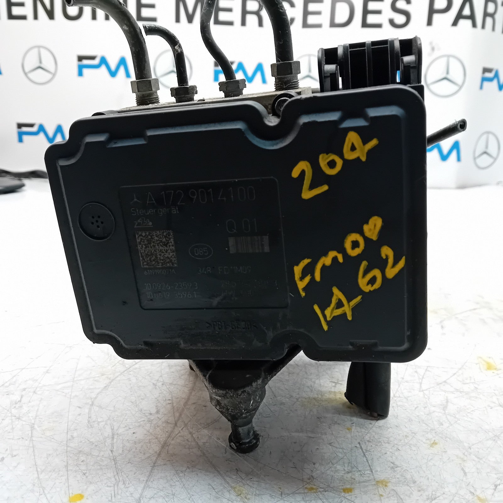 MERCEDES BENZ C-C-CLASS W204 ABS PUMP CONTROL MODULE UNIT A1729011400 FM001462