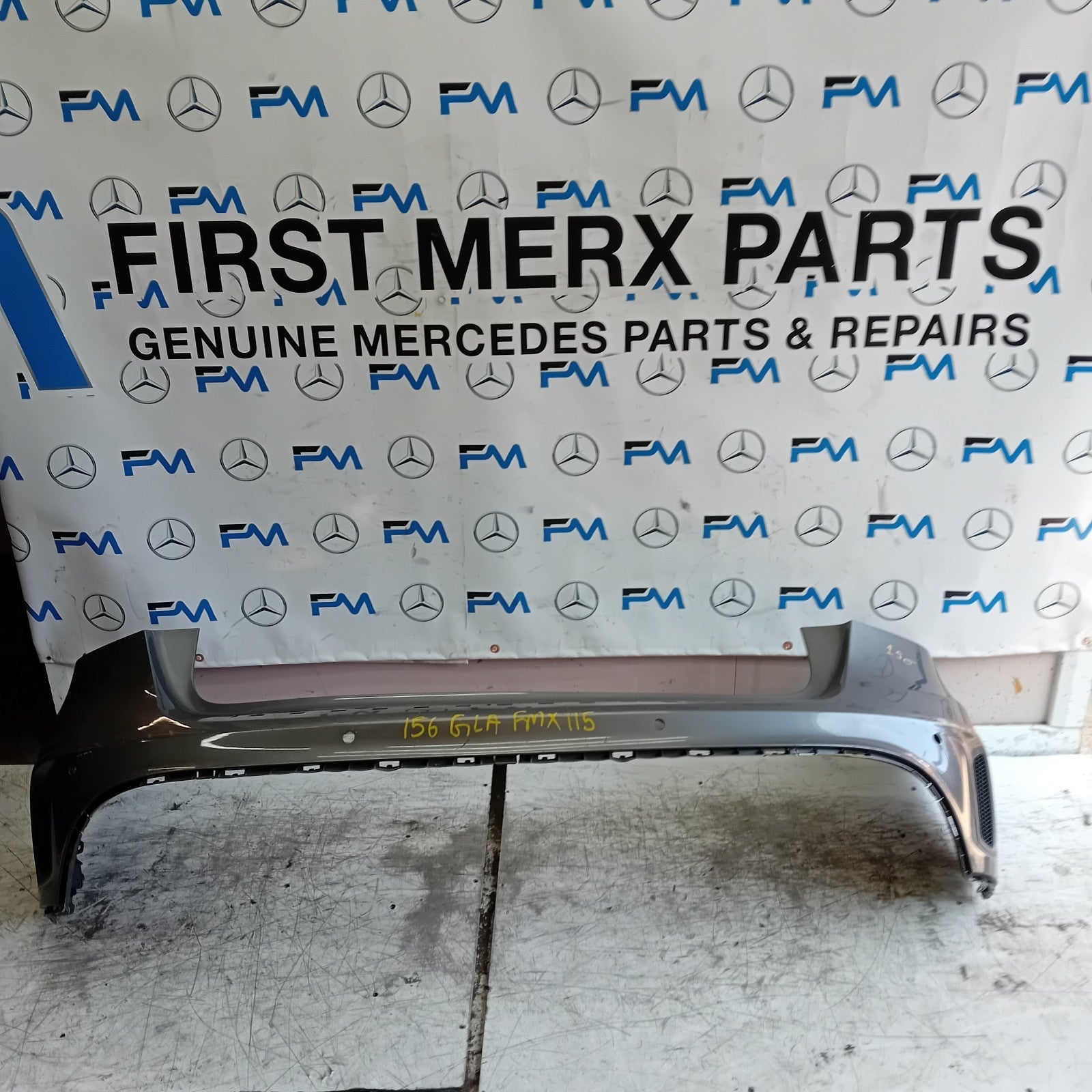 MERCEDES BENZ GLA X156 AMG REAR BUMPER GREY 2014-19  A1568852425 FMX115