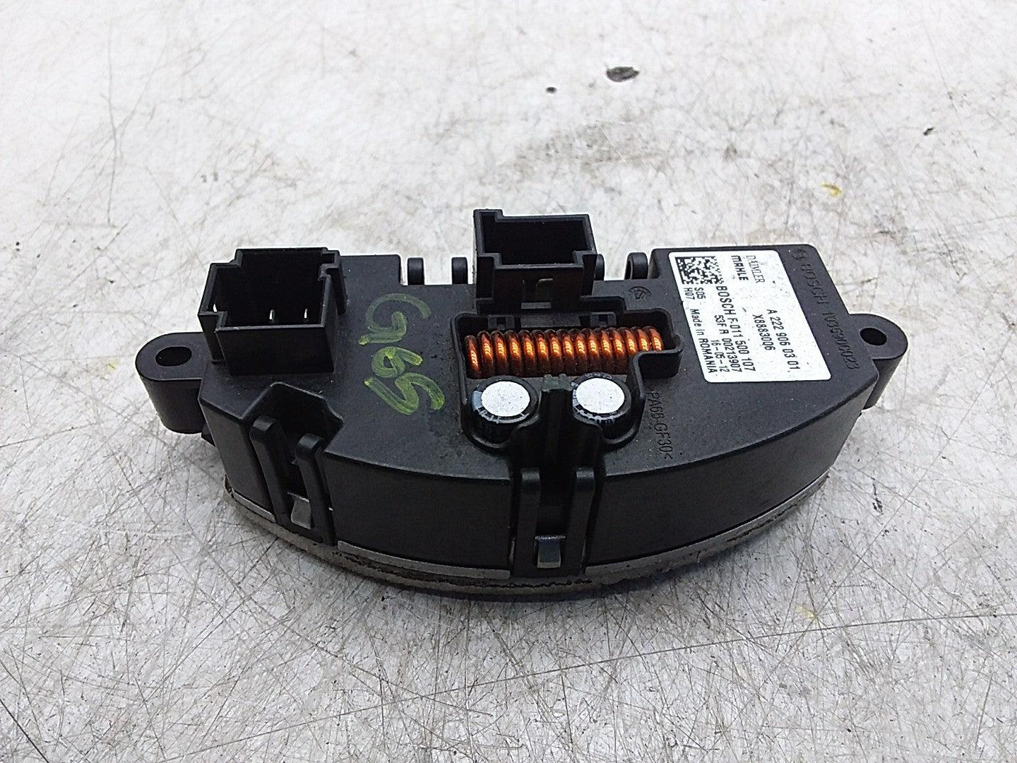 MERCEDES S-CLASS W222 RESISTOR BLOWER REGULATOR HEATING A2229060301 FMR276