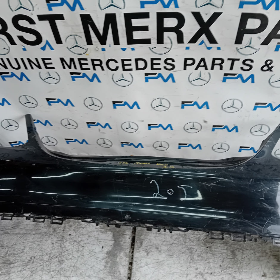 MERCEDES C-CLASS W205 SLN REAR BUMPER 2014 BLACK  A2058850138 COMPLETE FMX43