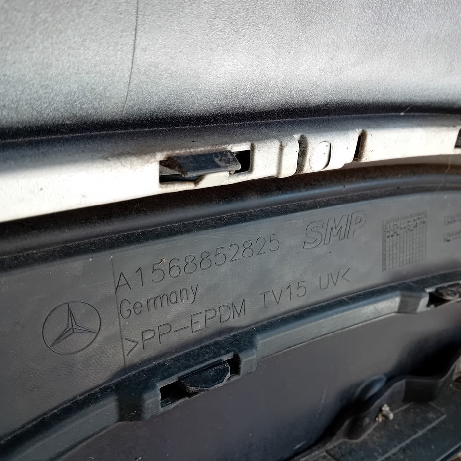 MERCEDES BENZ GLA X156 AMG WHITE REAR BUMPER 2014-19 A1568852825 COMPLETE FMX99
