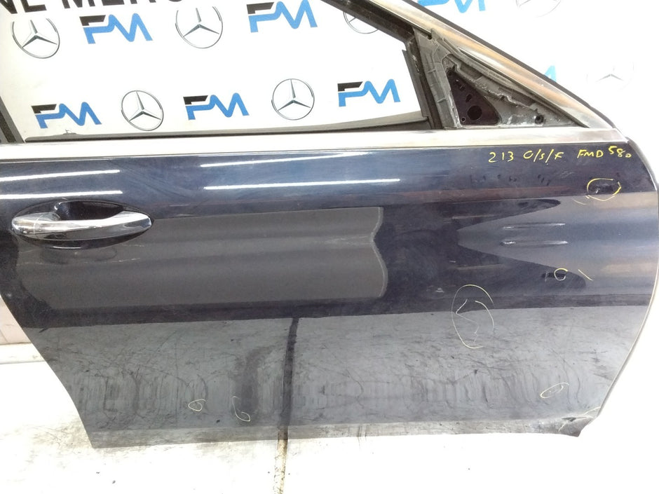 MERCEDES BENZ  E-CLASS W213 SLN DRIVER FRONT DOOR OSF BLUE 2016-20  FMD580