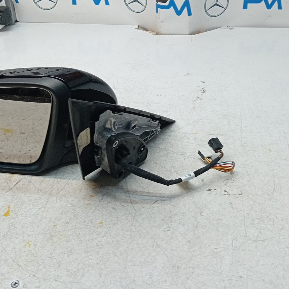 MERCEDES C-CLASS W205 PASSENGER WING MIRROR NS BLACK 2014 PL A2058104702 FMM61