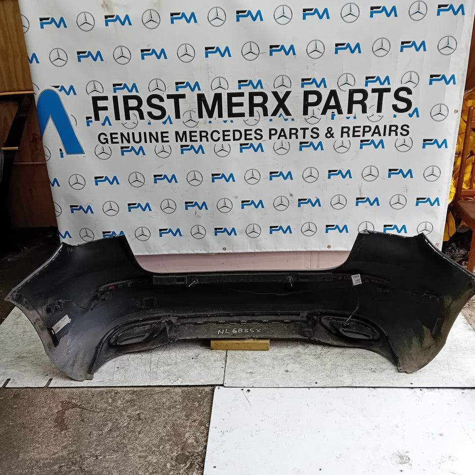 MERCEDES BENZ  A-CLASS W177 REAR BUMPER A1778804801 2018 BLUE COMPLETE FMX5