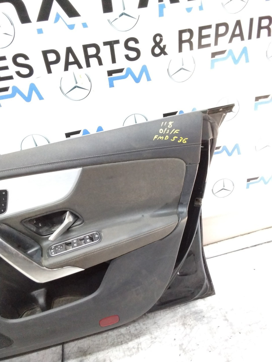 MERCEDES CLA W118  DRIVER FRONT DOOR OSF BLACK 2019-23 COMPLETE FMD536