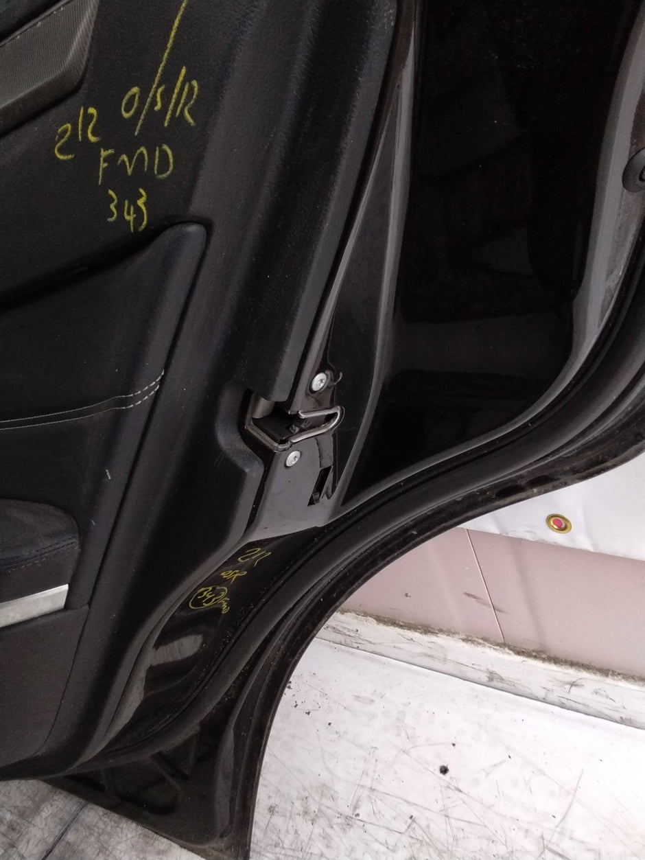 MERCEDES E-CLASS W212 DRIVER REAR DOOR OSR BLACK 2009-16 COMPLETE FMD343