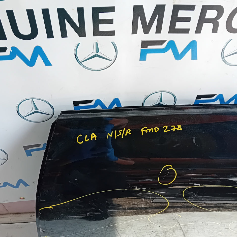 MERCEDES BENZ CLA W118 PASSENGER REAR SIDE DOOR NSR 2019 ON BLACK FMD278
