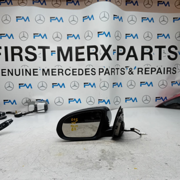 MERCEDES BENZ C-CLASS W205 PASSENGER WING MIRROR NS GREY  A2058101316 FMM82