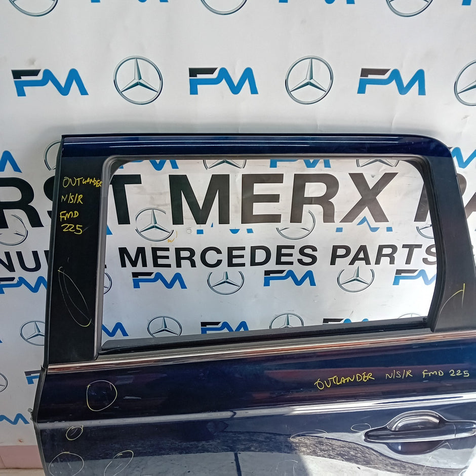 MITSUBISHI OUTLANDER MK3 PASSENGER REAR DOOR NSR BLUE 20123 COMPLETE FMD225