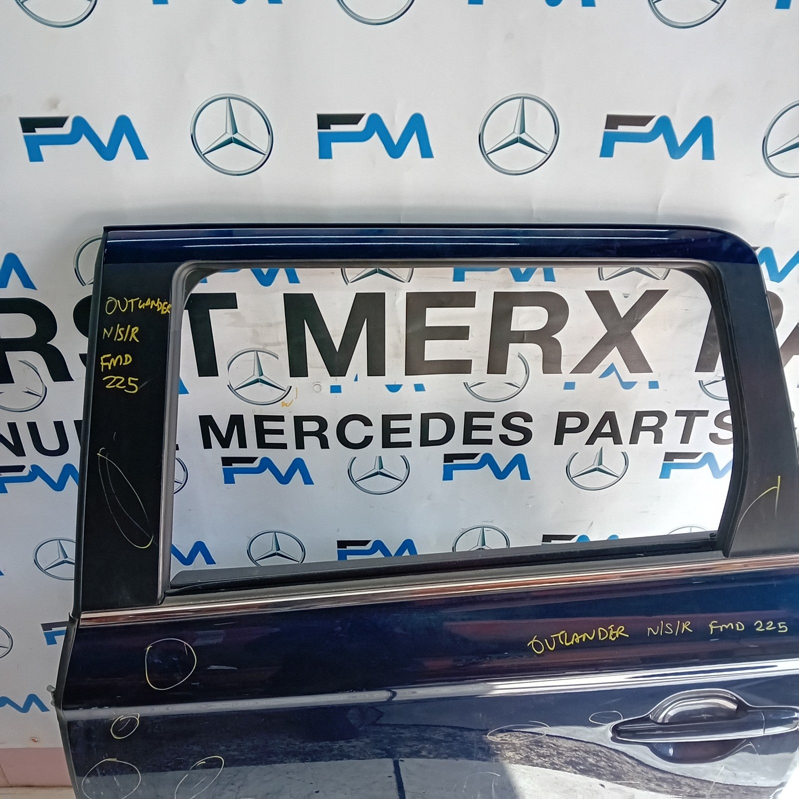 MITSUBISHI OUTLANDER MK3 PASSENGER REAR DOOR NSR BLUE 20123 COMPLETE FMD225