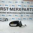 MERCEDES C-CLASS W205 PASSENGER WING MIRROR NS BLACK 2014 PL A2058104702 FMM61