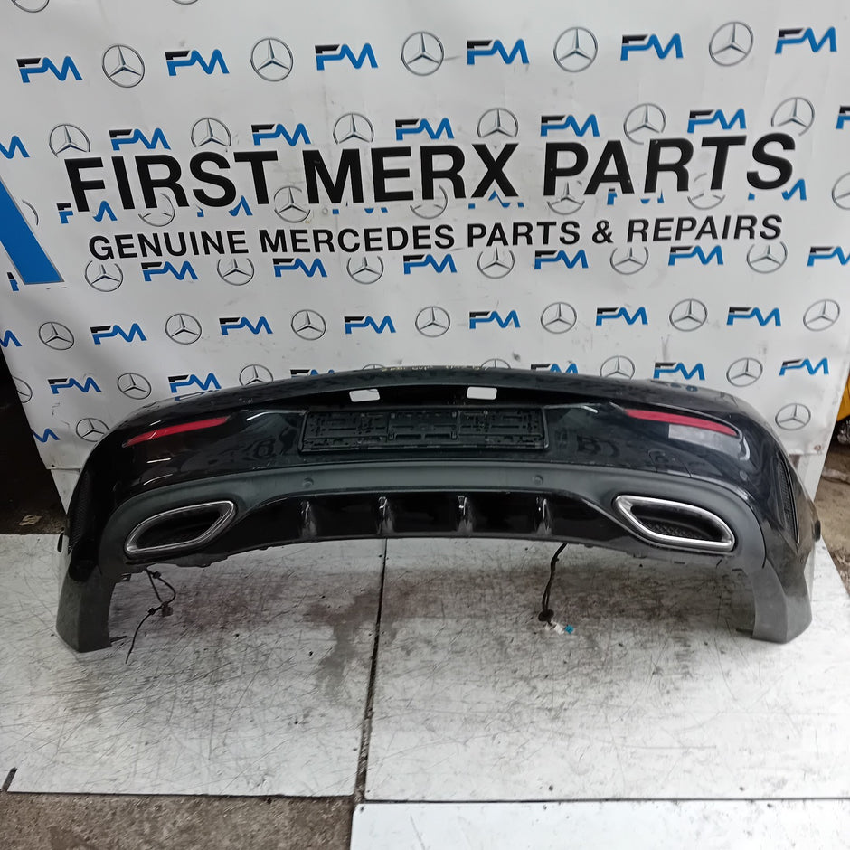 MERCEDES BENZ C-CLASS W205 COUPE REAR BUMPER 2015 BLACK FMX57