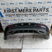 MERCEDES BENZ C-CLASS W205 COUPE REAR BUMPER 2015 BLACK FMX57
