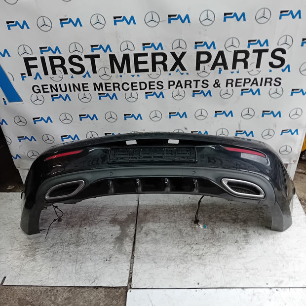 MERCEDES BENZ C-CLASS W205 COUPE REAR BUMPER 2015 BLACK FMX57