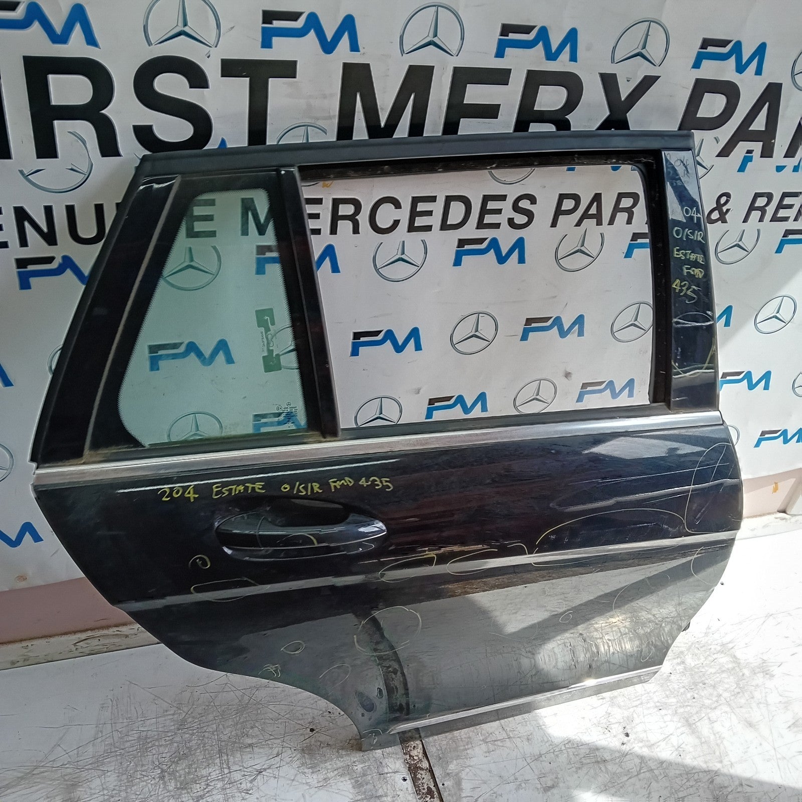 MERCEDES A-CLASS W177 PASSENGER REAR DOOR NSR GREY 2018 ON COMPLETE FMD434