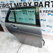 MERCEDES C-CLASS S204 EST DRIVER REAR DOOR OSR SILVER 2008-14 COMPLETE FMD252