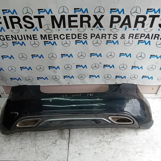 MERCEDES BENZ  A-CLASS W176 REAR BUMPER A1768854225 2016 BLACK COMPLETE FMX19