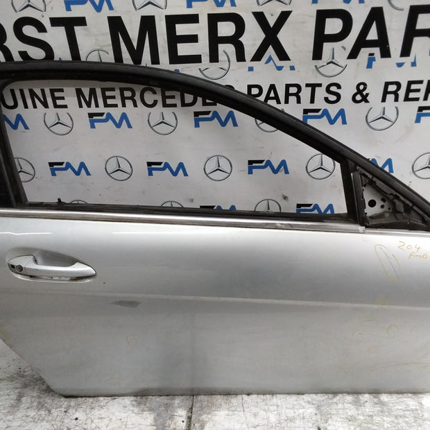 MERCEDES C-CLASS W204 SLN DRIVER FRONT DOOR OSF SILVER 2008-14 COMPLETE FMD558