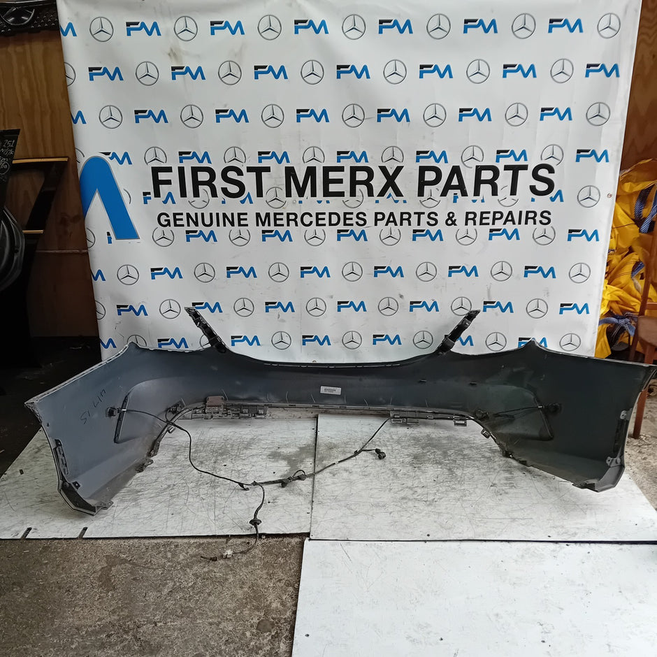 MERCEDES BENZ C-CLASS W205 REAR BUMPER 2015 SILVER A2058555738 FMX51