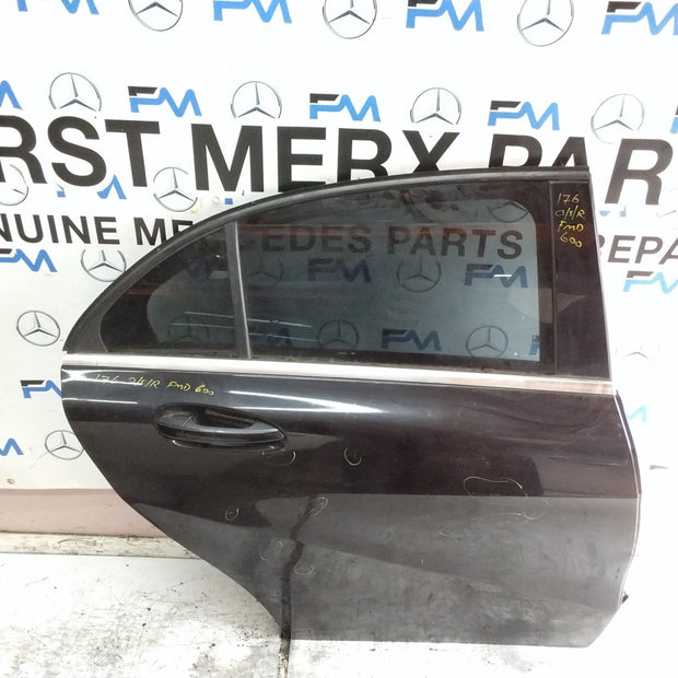MERCEDES A-CLS W176  DRIVER REAR  DOOR OSR  2012-18 BLACK COMPLETE FMD600