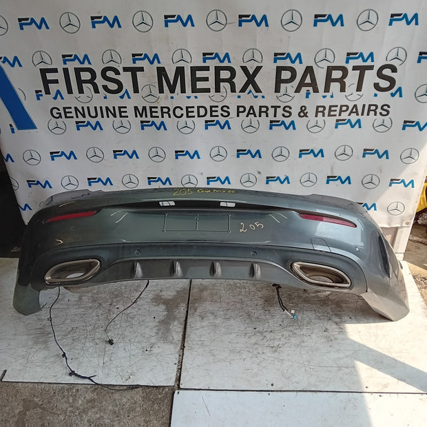 MERCEDES BENZ C-CLASS W205 COUPE REAR BUMPER 2015 GREY FMX60