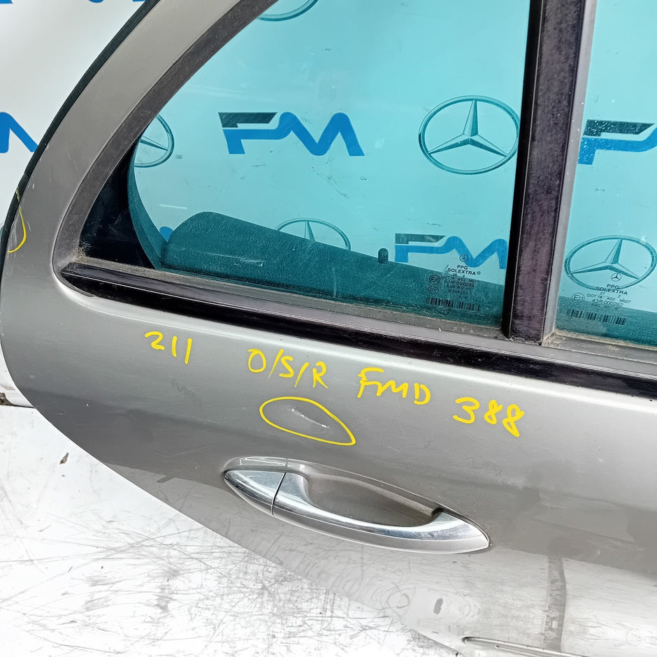 MERCEDES E-CLASS W211 DRIVER REAR DOOR OSR  2003-09 COMPLETE FMD388