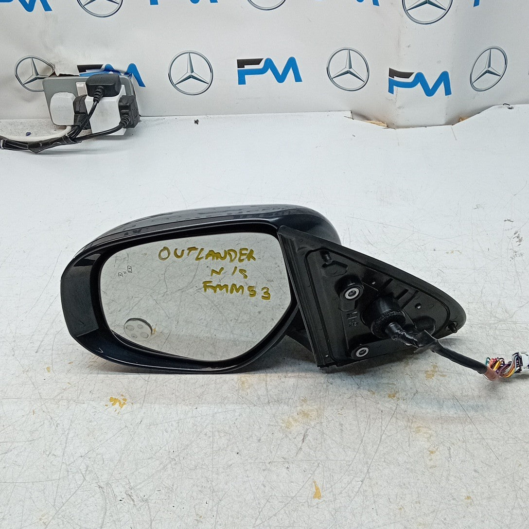 MITSUBISHI OUTLANDER MK3 PASSENGER WING MIRROR NS GREY CAMERA BS 2013 FMM53 (D)
