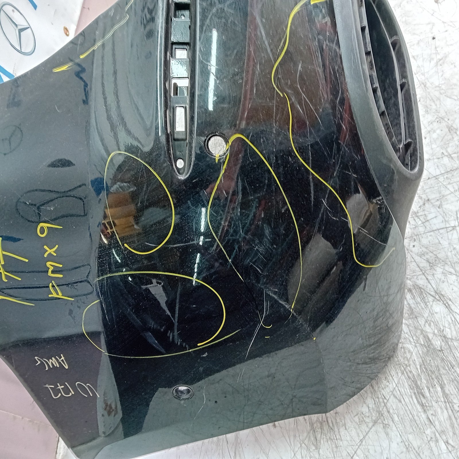 MERCEDES BENZ  A-CLASS W177 REAR BUMPER A1778805400 2018 BLACK FMX9