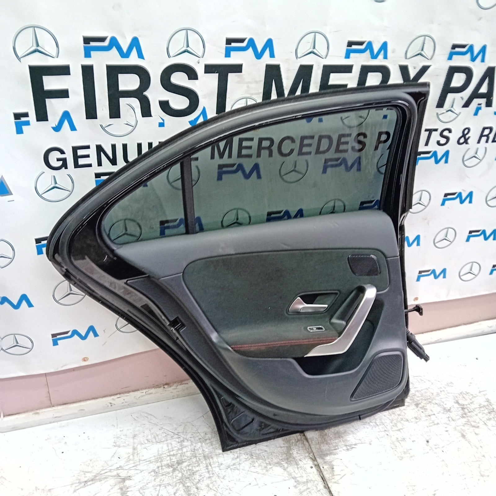 MERCEDES A-CLASS W177 SLN DRIVER REAR DOOR OSR BLACK 2018 ON COMPLETE FMD269