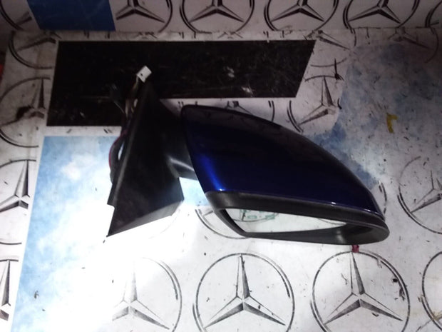 MERCEDES C CLASS W205 2014-2018 DRIVER SIDE WING MIRROR BLUE- PUDDLE LIGHT