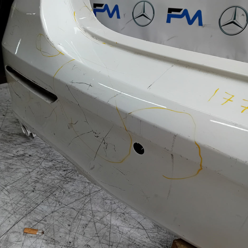 MERCEDES BENZ  A-CLASS W177 REAR BUMPER A1778804801 2018 WHITE FMX4