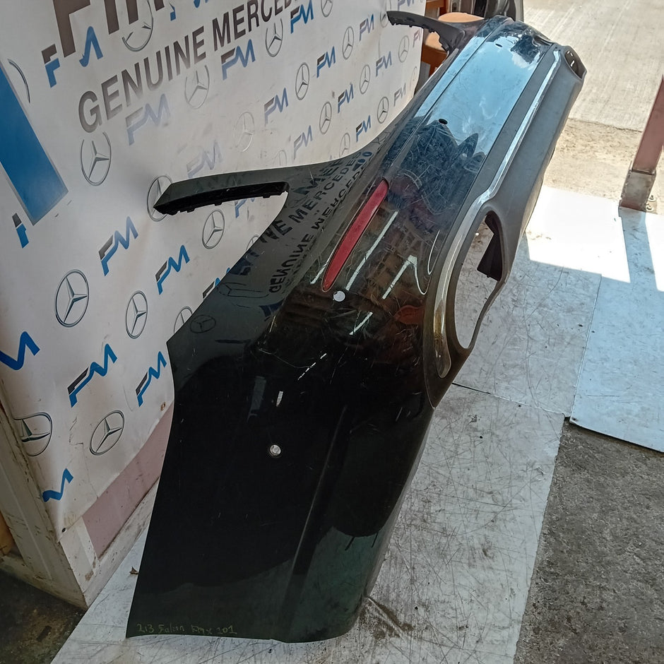 MERCEDES E-CLASS W213 SALOON REAR BUMPER 2016 A2138850025 BLACK COMPLETE FMX101